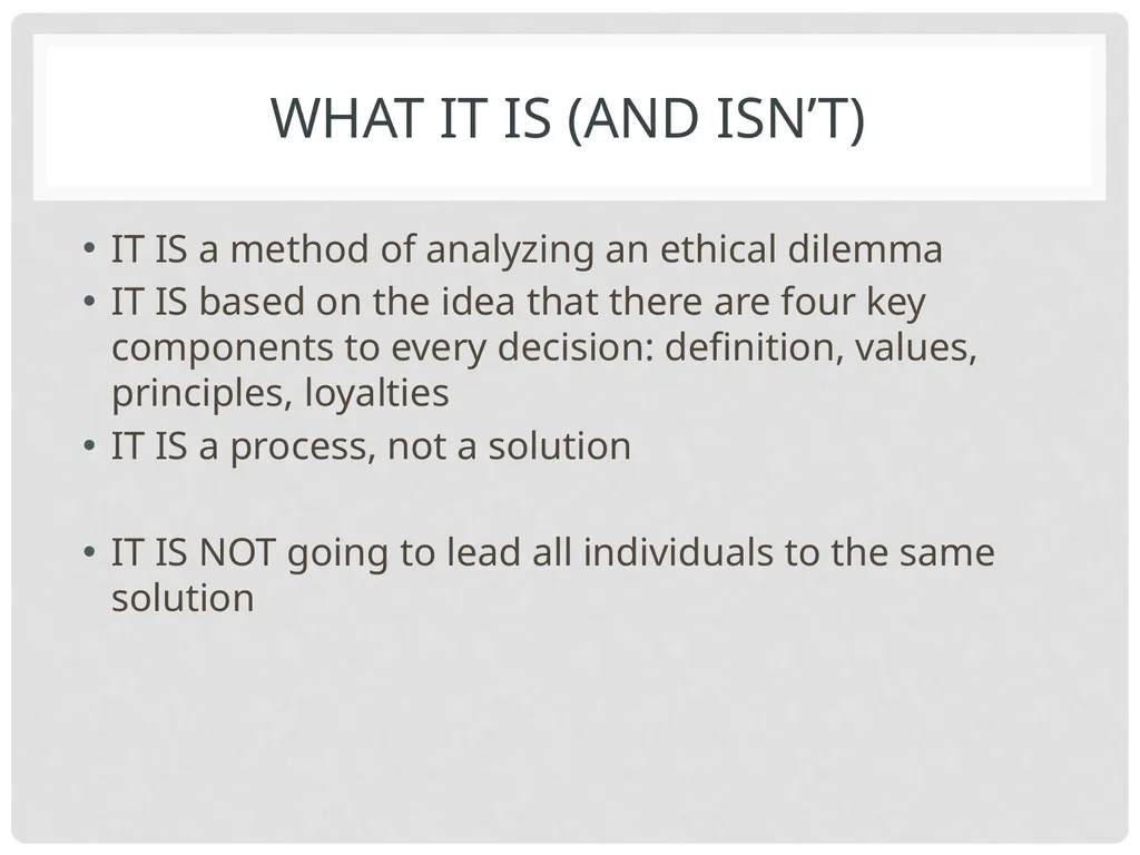 Doing the right thing at the right time Ethical - slide 5 of 19