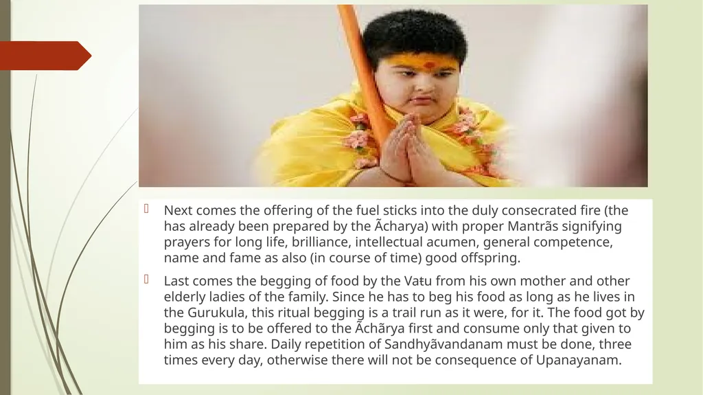 The Sacred Thread Ritual Analysis Summary of - slide 10 of 15
