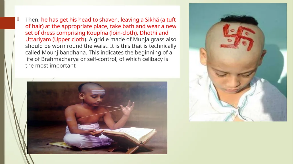 The Sacred Thread Ritual Analysis Summary of - slide 6 of 15