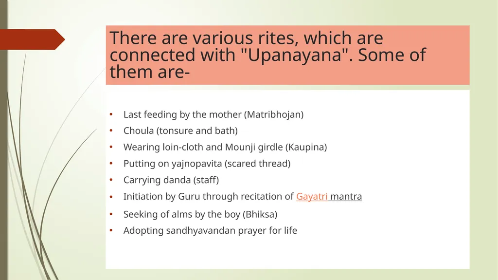 The Sacred Thread Ritual Analysis Summary of - slide 4 of 15