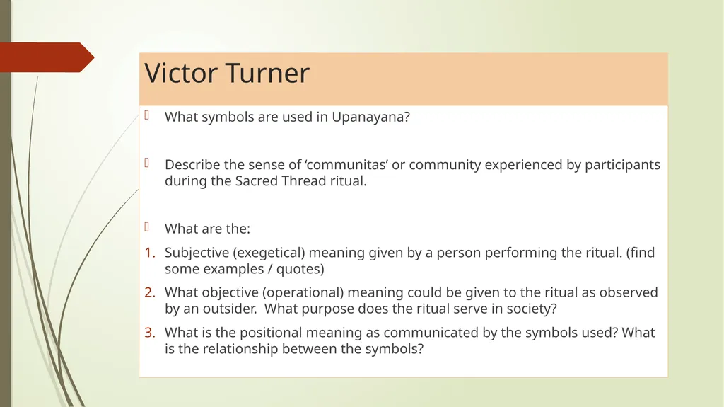 The Sacred Thread Ritual Analysis Summary of - slide 13 of 15