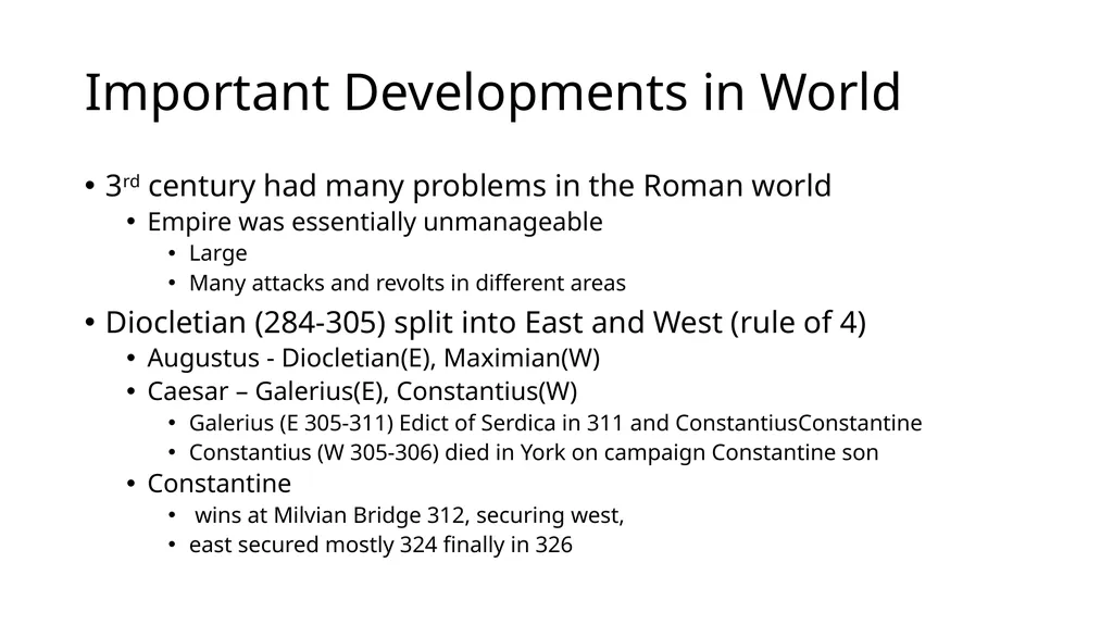 Church History The first millennia Hierarchy - slide 4 of 7