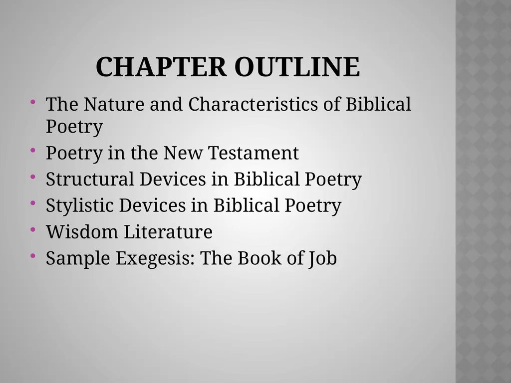 A Word from the WisE: Poetry and Wisdom Chapter 6 - slide 2 of 28