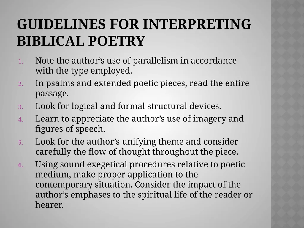 A Word from the WisE: Poetry and Wisdom Chapter 6 - slide 9 of 28
