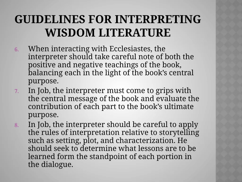 A Word from the WisE: Poetry and Wisdom Chapter 6 - slide 27 of 28