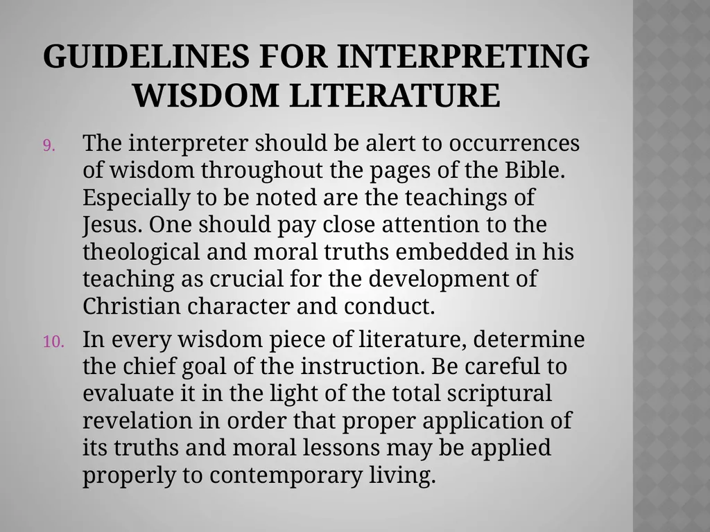 A Word from the WisE: Poetry and Wisdom Chapter 6 - slide 28 of 28