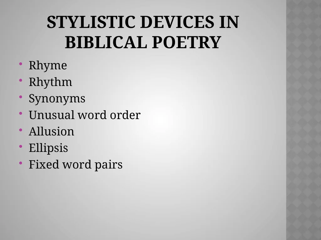 A Word from the WisE: Poetry and Wisdom Chapter 6 - slide 8 of 28