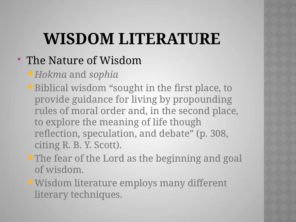 A Word from the WisE: Poetry and Wisdom Chapter 6 - slide 15 of 28