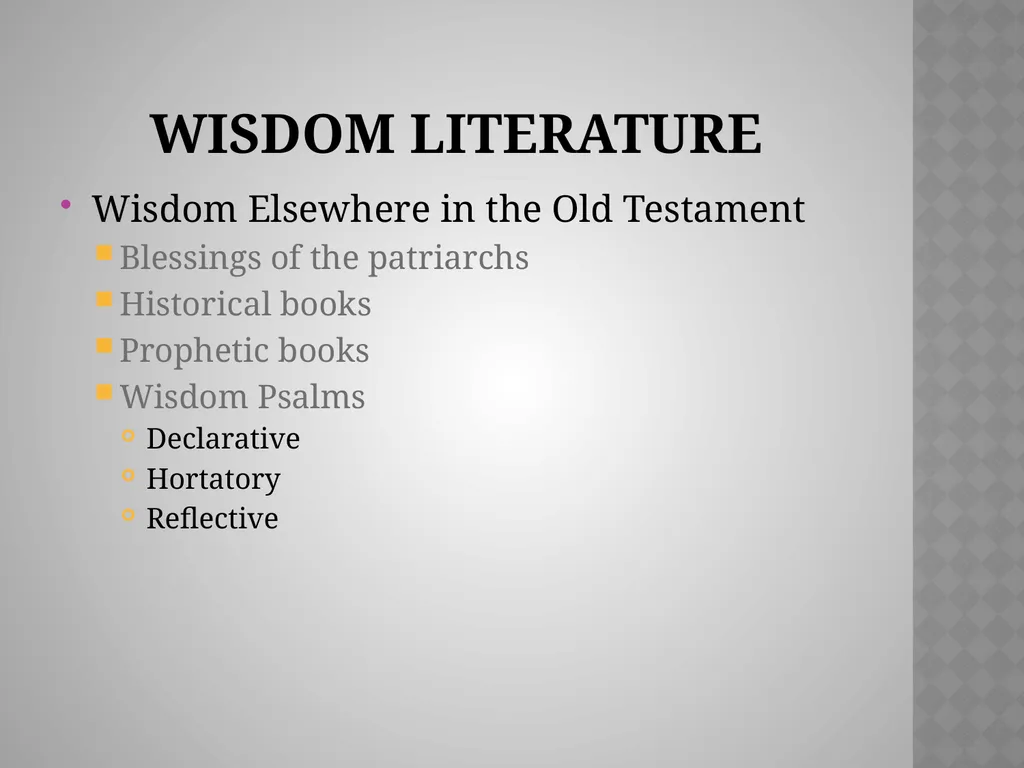 A Word from the WisE: Poetry and Wisdom Chapter 6 - slide 21 of 28