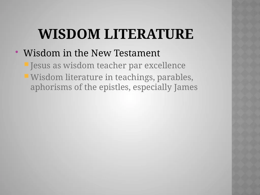 A Word from the WisE: Poetry and Wisdom Chapter 6 - slide 22 of 28