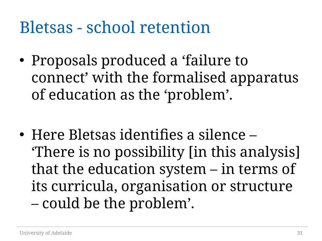 Critical Policy Analysis: “What’s the Problem - slide 31 of 36
