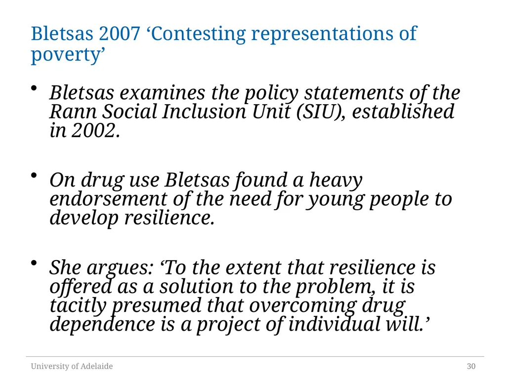 Critical Policy Analysis: “What’s the Problem - slide 30 of 36