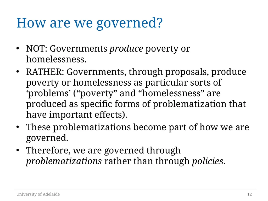 Critical Policy Analysis: “What’s the Problem - slide 12 of 36