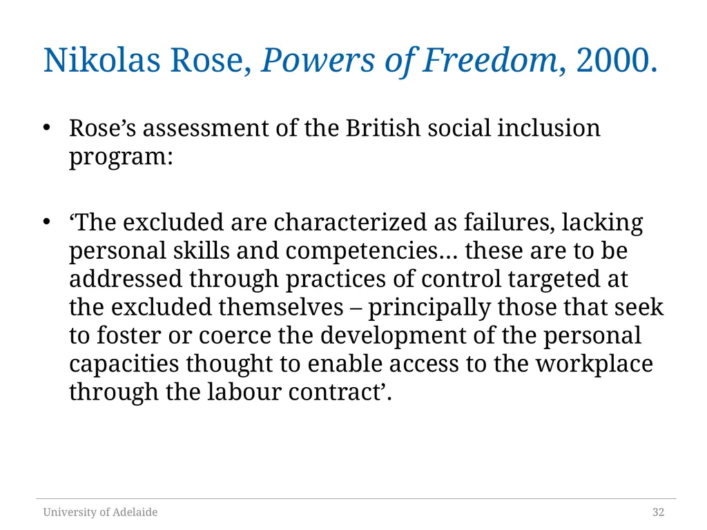 Critical Policy Analysis: “What’s the Problem - slide 32 of 36