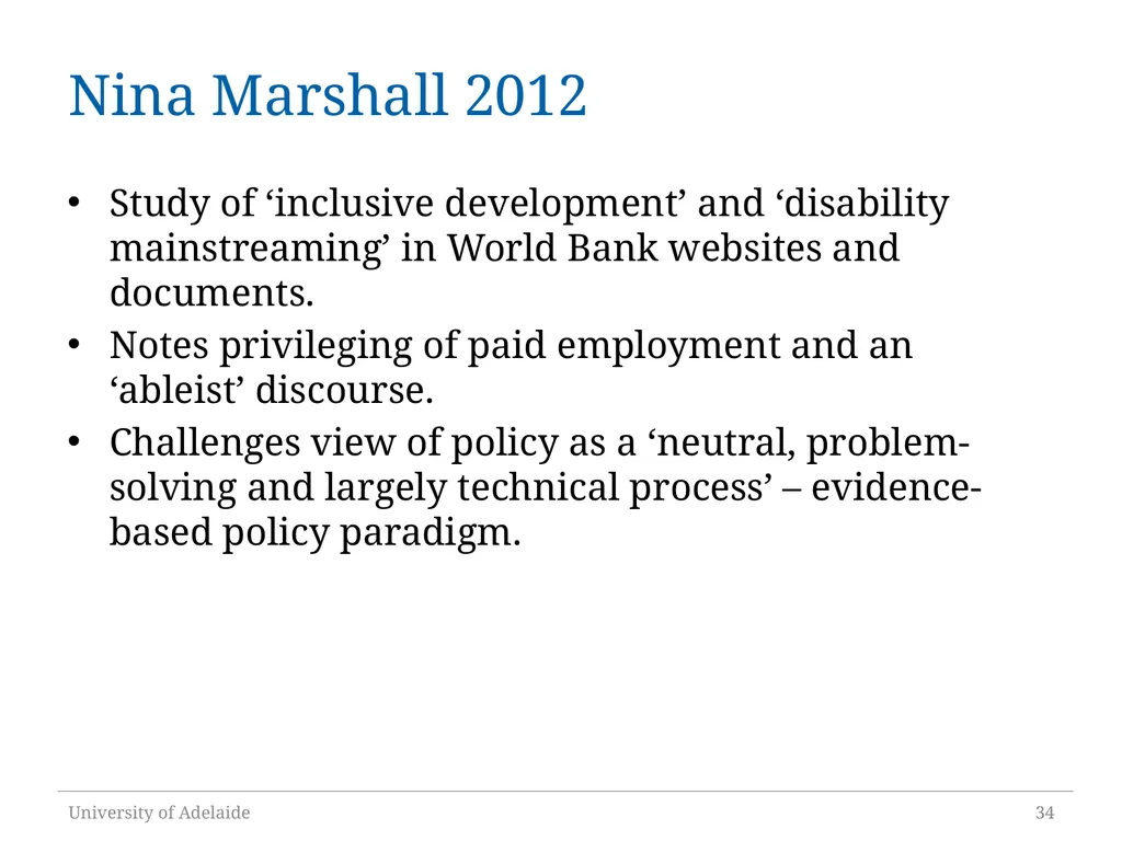 Critical Policy Analysis: “What’s the Problem - slide 34 of 36