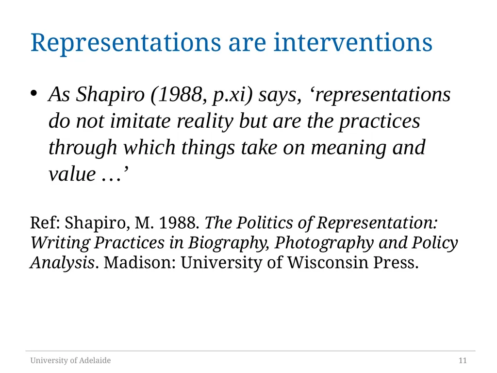 Critical Policy Analysis: “What’s the Problem - slide 11 of 36