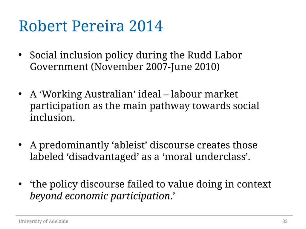 Critical Policy Analysis: “What’s the Problem - slide 33 of 36