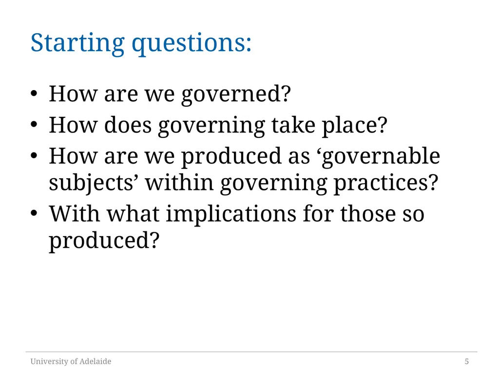 Critical Policy Analysis: “What’s the Problem - slide 5 of 36