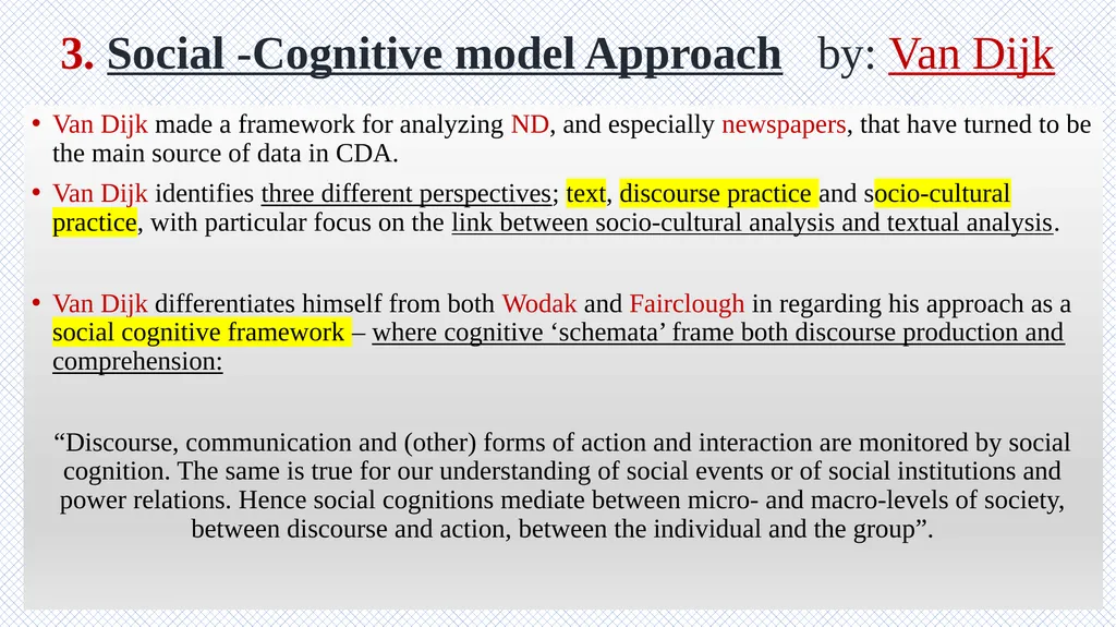 Critical Discourse Analysis Presented by: Asal - slide 29 of 32