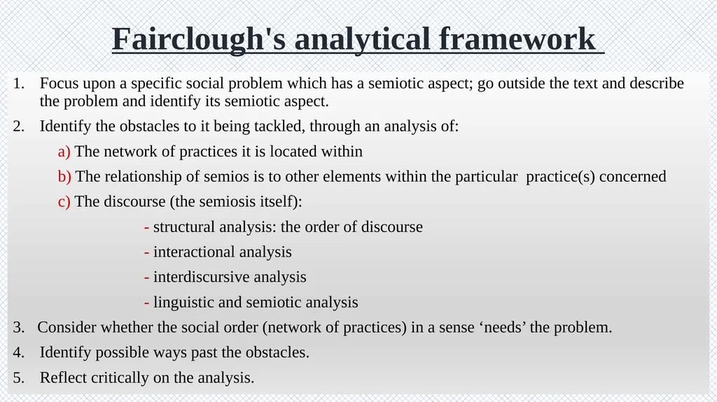 Critical Discourse Analysis Presented by: Asal - slide 25 of 32