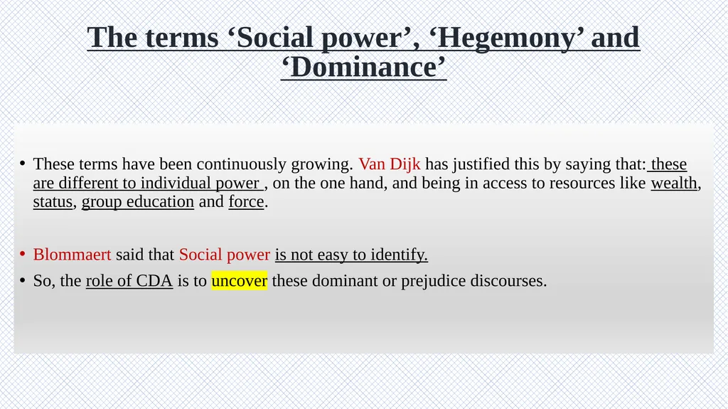 Critical Discourse Analysis Presented by: Asal - slide 17 of 32