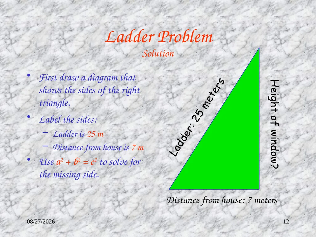 3/11/2023 1 The Pythagorean Theorem Mr. Clutter - slide 12 of 14