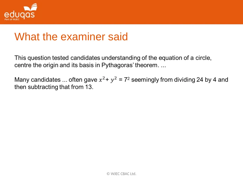 Spotlight on Circle Equations Skills you will need - slide 5 of 9