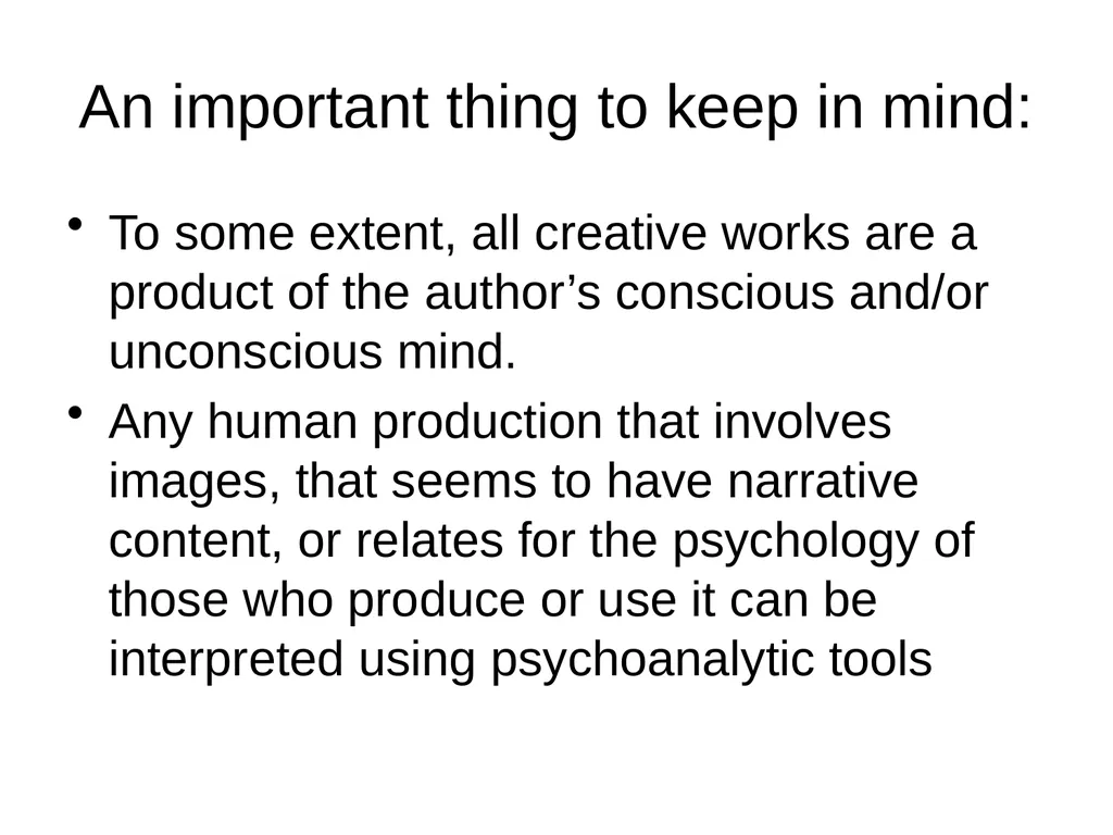 Psychoanalytic Criticism Sigmund Freud - slide 6 of 10