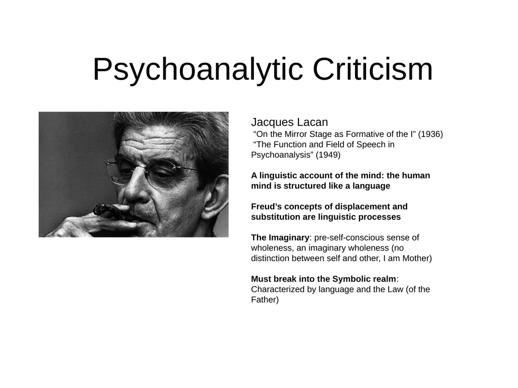 Psychoanalytic Criticism Sigmund Freud - slide 3 of 10