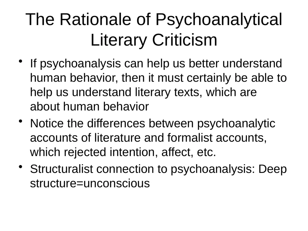 Psychoanalytic Criticism Sigmund Freud - slide 4 of 10