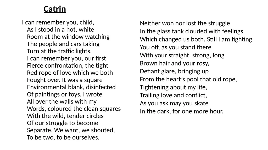 Learning Aim: Introduction to Poetry Last year: - slide 6 of 11