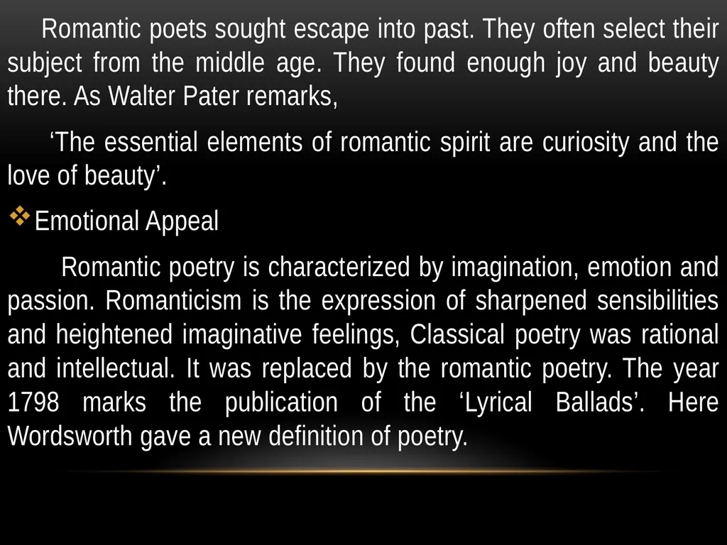 Romantic Age The period from 1798 to 1832 is known - slide 5 of 9