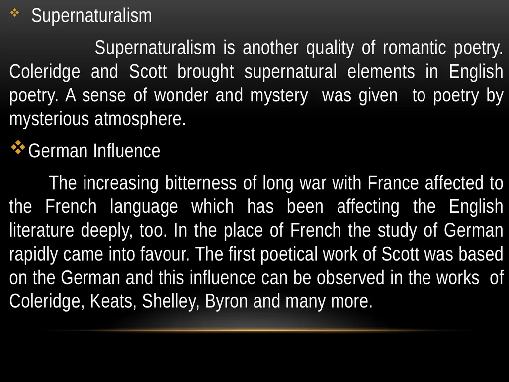Romantic Age The period from 1798 to 1832 is known - slide 7 of 9