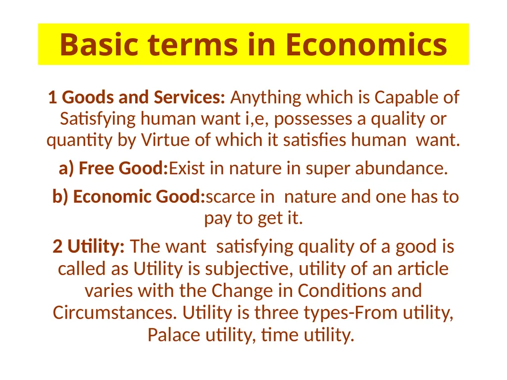 ECONOMICS-BASIC CONCEPTS IN ECONOMICS Presentation - slide 23 of 26