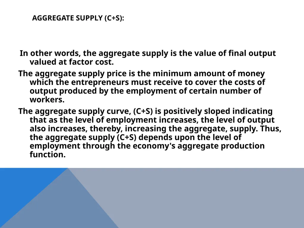The Keynesian Critique of the Classical System - slide 8 of 16