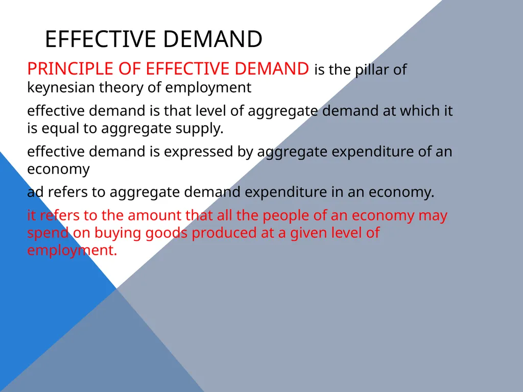 The Keynesian Critique of the Classical System - slide 3 of 16