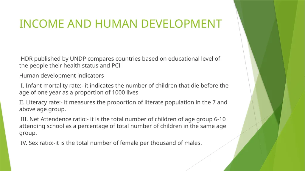 DEVELOPMENT Chapter-1 Economics By-SK Shandilya - slide 8 of 11