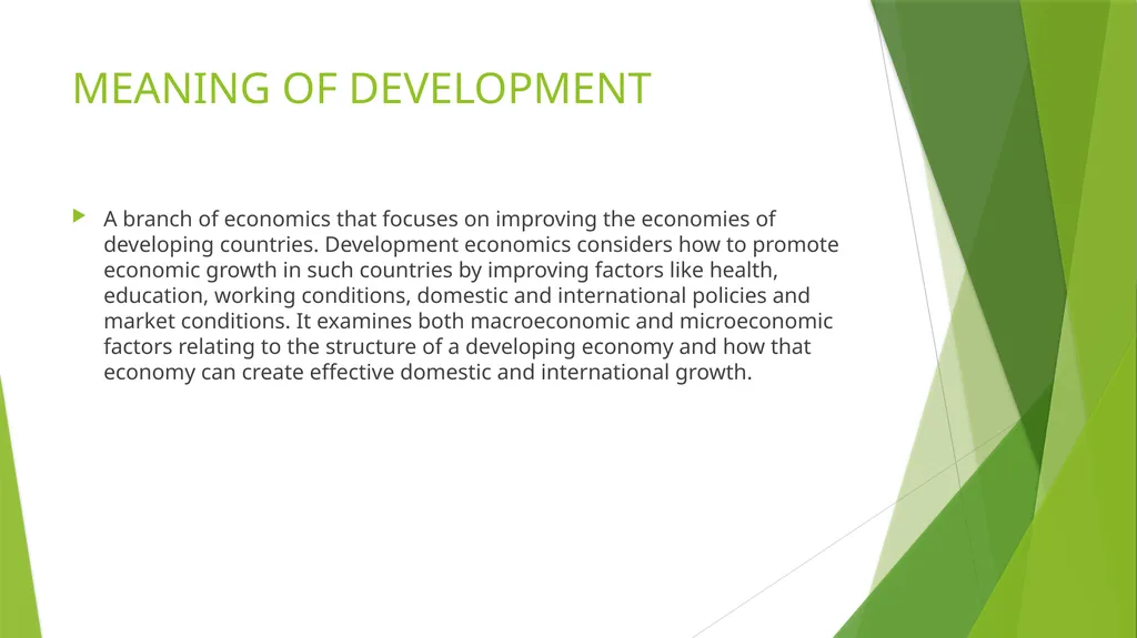 DEVELOPMENT Chapter-1 Economics By-SK Shandilya - slide 2 of 11