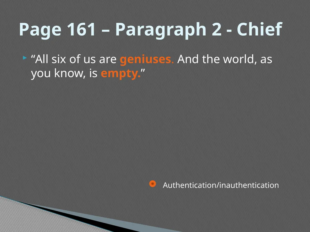 Existentialism in the Sailor Who Fell From Grace - slide 40 of 46