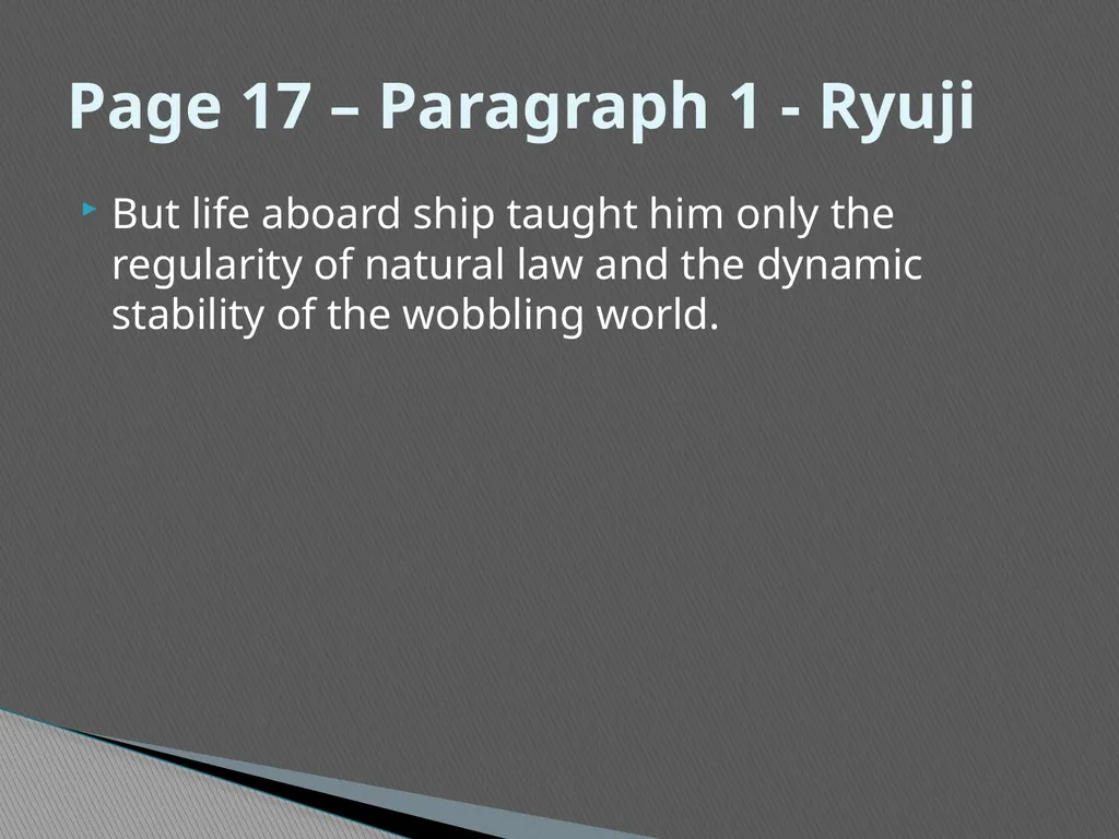 Existentialism in the Sailor Who Fell From Grace - slide 15 of 46