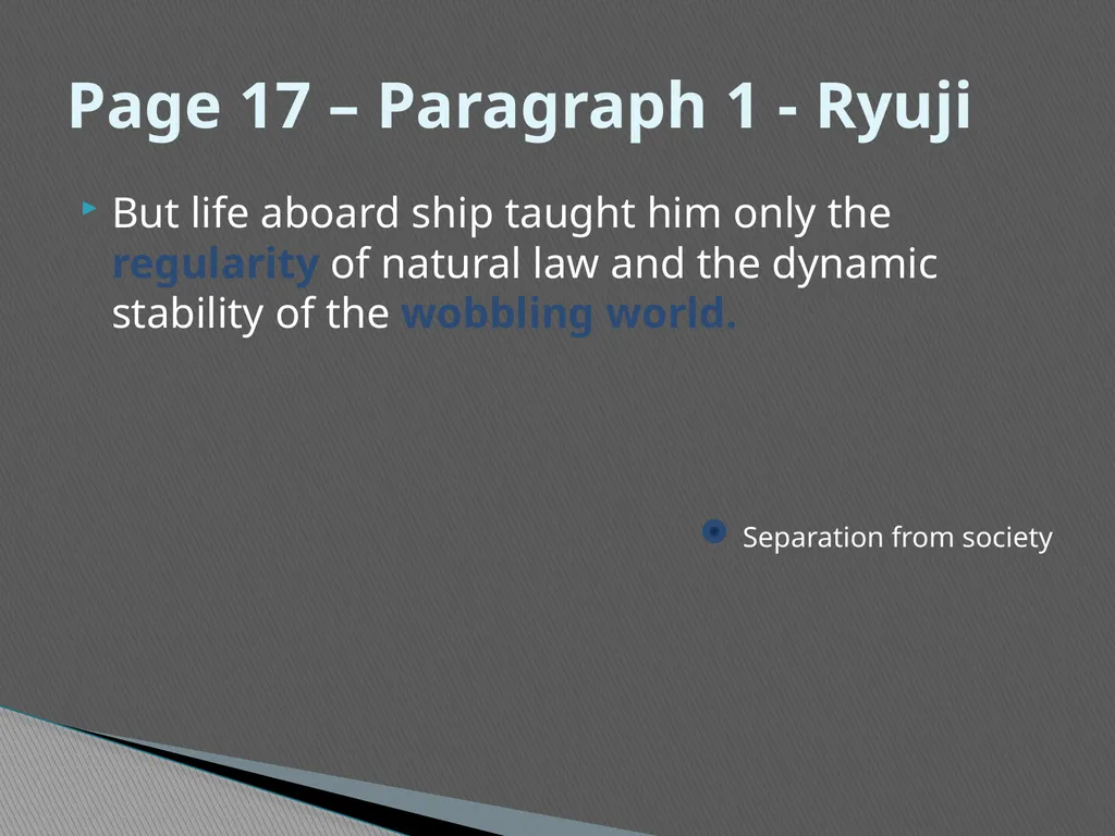 Existentialism in the Sailor Who Fell From Grace - slide 16 of 46