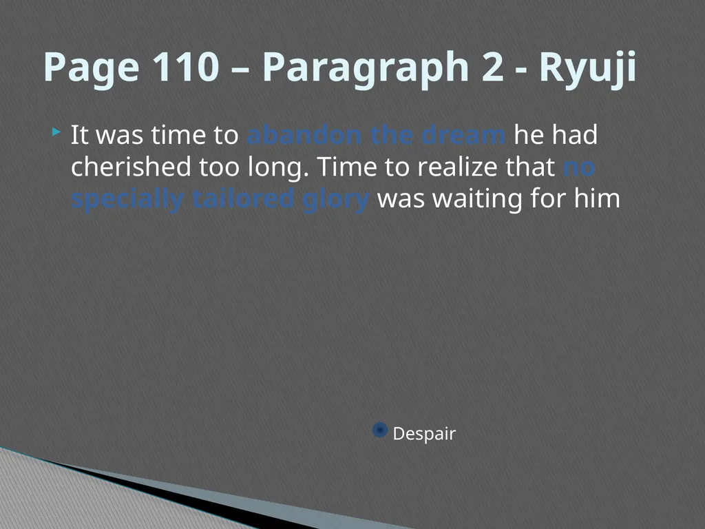 Existentialism in the Sailor Who Fell From Grace - slide 34 of 46