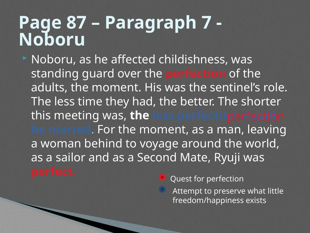 Existentialism in the Sailor Who Fell From Grace - slide 32 of 46