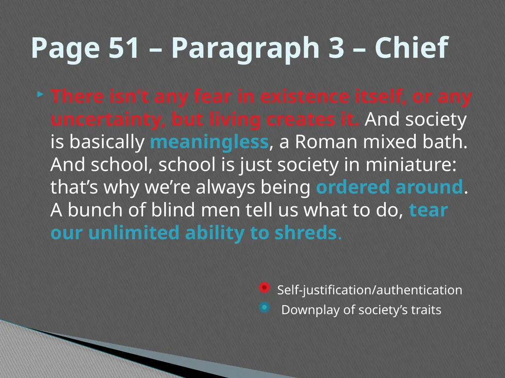 Existentialism in the Sailor Who Fell From Grace - slide 26 of 46