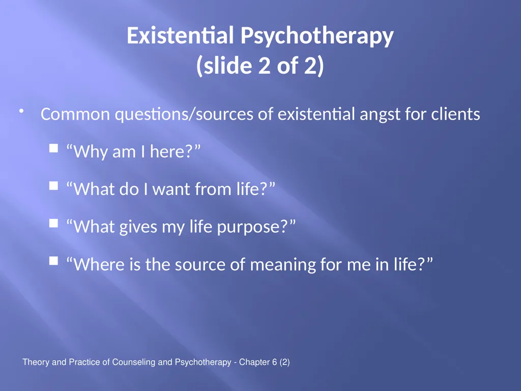 Theory and Practice of Counseling and - slide 4 of 26