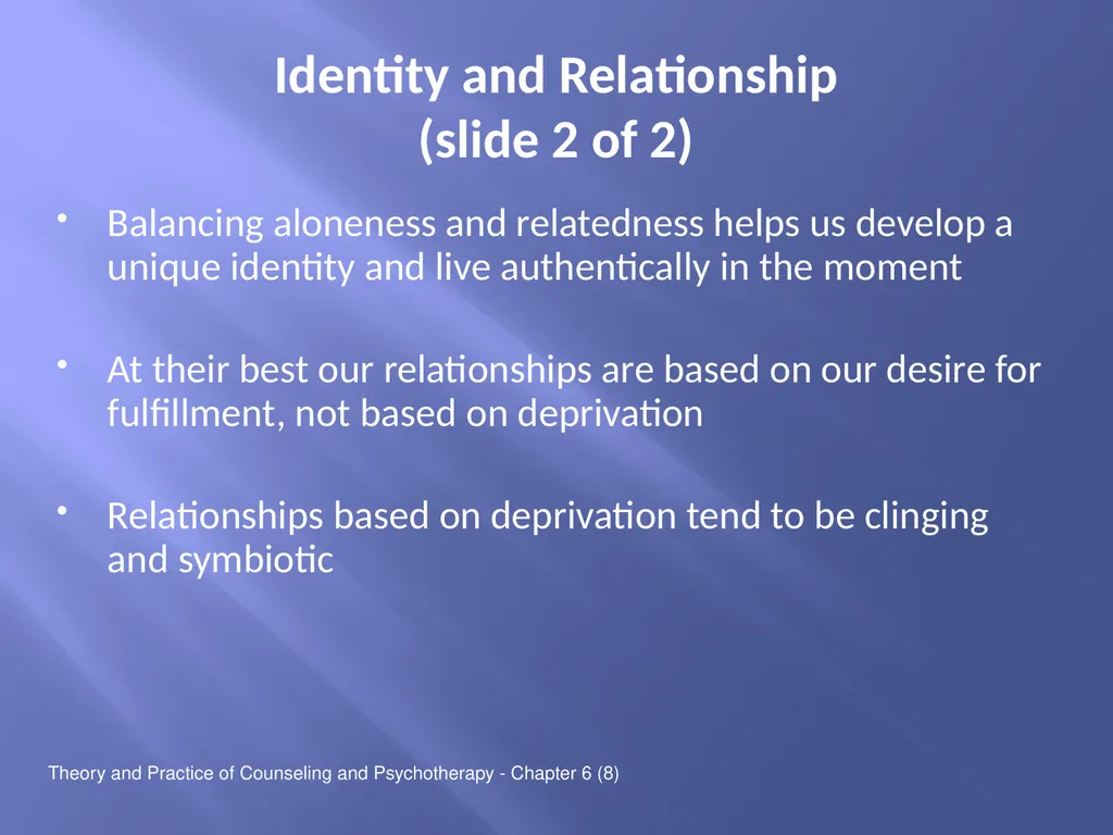 Theory and Practice of Counseling and - slide 10 of 26