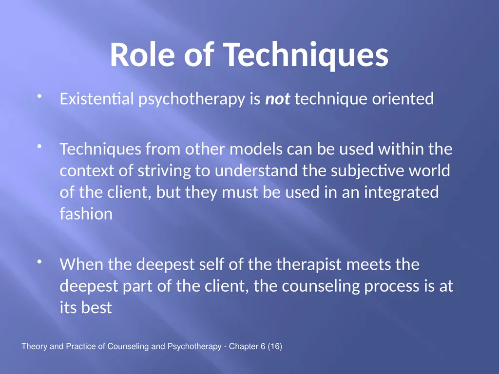 Theory and Practice of Counseling and - slide 18 of 26