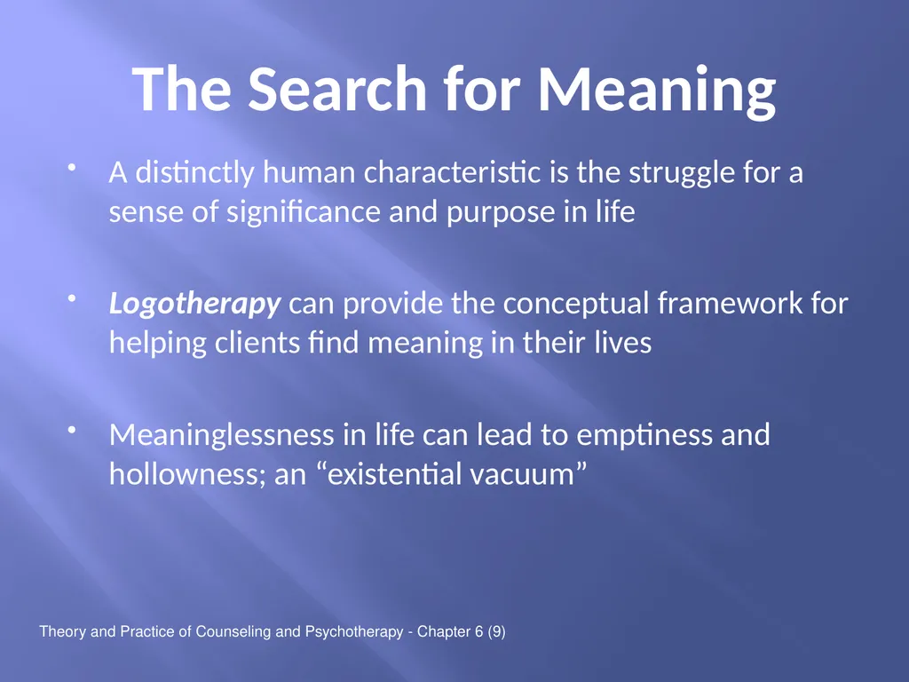 Theory and Practice of Counseling and - slide 11 of 26