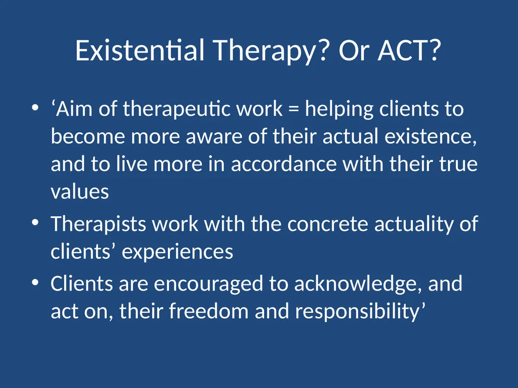 RADICAL BEHAVIOURISM RFT EXISTENTIAL- - slide 14 of 20
