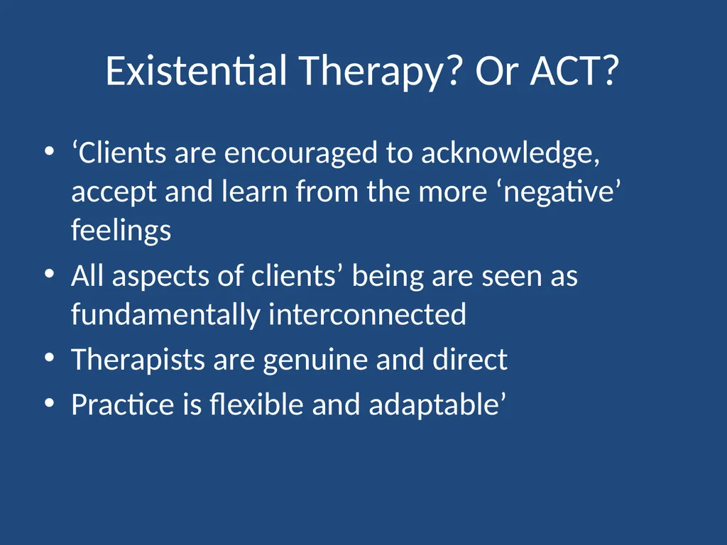 RADICAL BEHAVIOURISM RFT EXISTENTIAL- - slide 15 of 20
